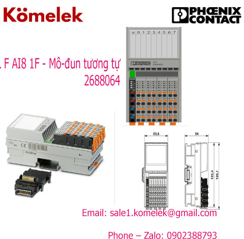 AXL F AI8 1F - Mô-đun tương tự / Phoenix Contact