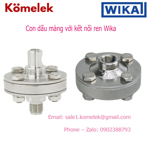 Con dấu màng với kết nối ren Model 990.10 Wika