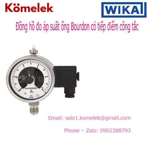 Đồng hồ đo áp suất ống Bourdon Models PGS23.100, PGS23.160 có tiếp điểm công tắc
