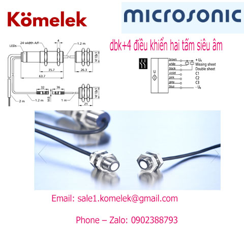 dbk+4 điều khiển hai tấm siêu âm