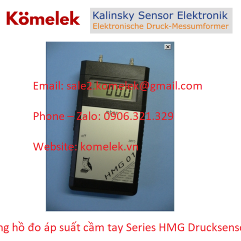 Đồng hồ đo áp suất cầm tay Series HMG Drucksensorik