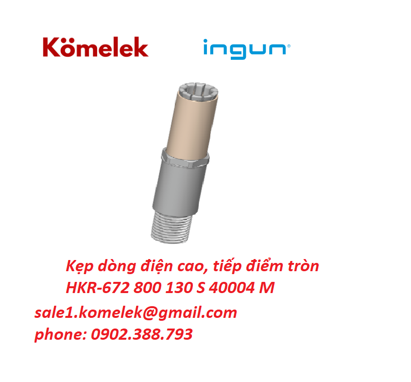 Kẹp dòng điện cao, tiếp điểm tròn HKR-672 800 130 S 40004 M - Ảnh 3