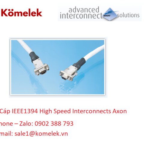 Cáp IEEE1394 High Speed Interconnects Axon