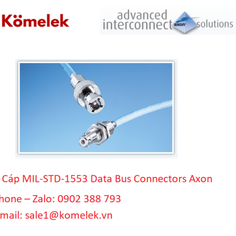 Cáp MIL-STD-1553 Data Bus Connectors Axon