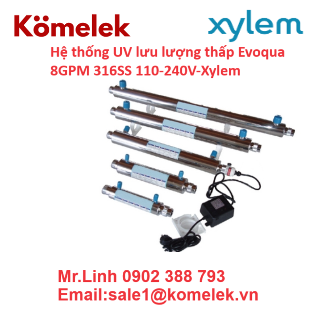 Hệ thống UV 8GPM 316SS 110-240V