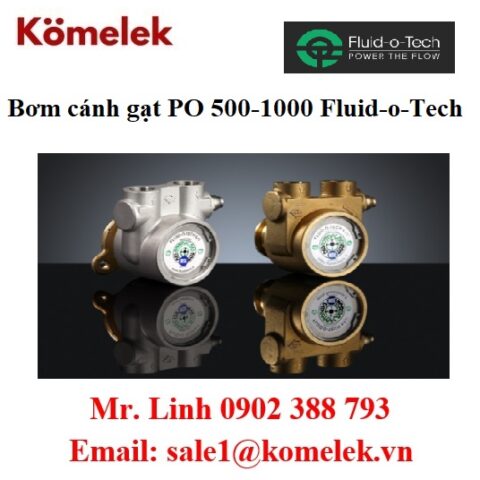 đại lý fluid-o-tech, Bơm cánh gạt PO 500-1000 Fluid-o-Tech