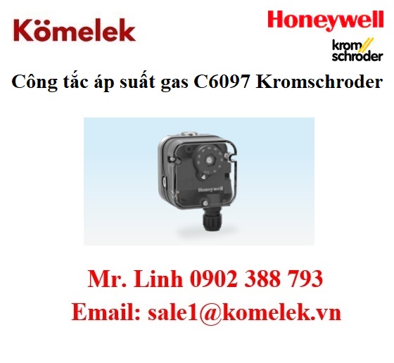 đại lý Kromschroder, Công tắc áp suất gas C6097 Kromschroder