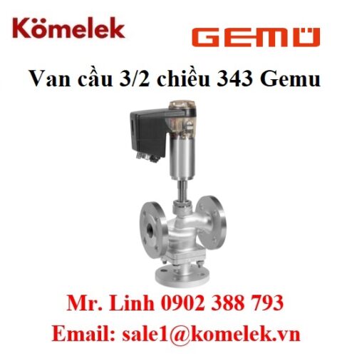 đại lý gemu, Van cầu 3-2 chiều 343 Gemu