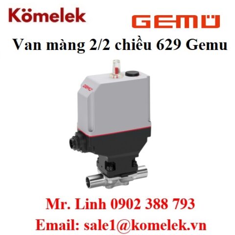 đại lý gemu, Van màng 2/2 chiều 629 Gemu