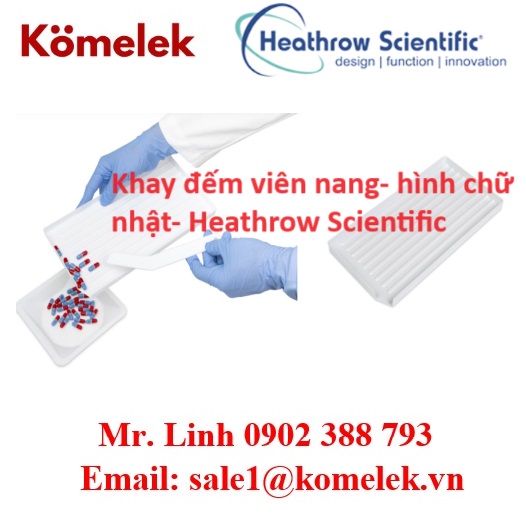 Khay đếm viên nang- hình chữ nhật- Heathrow Scientific