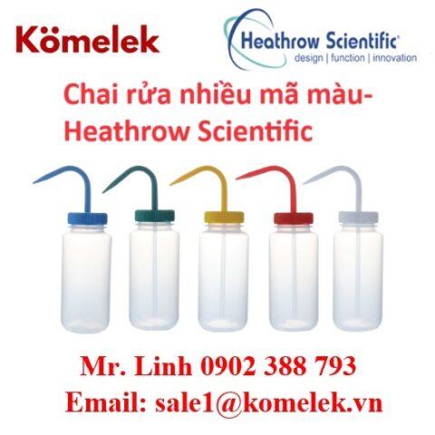 Chai rửa nhiều mã màu-Heathrow Scientific