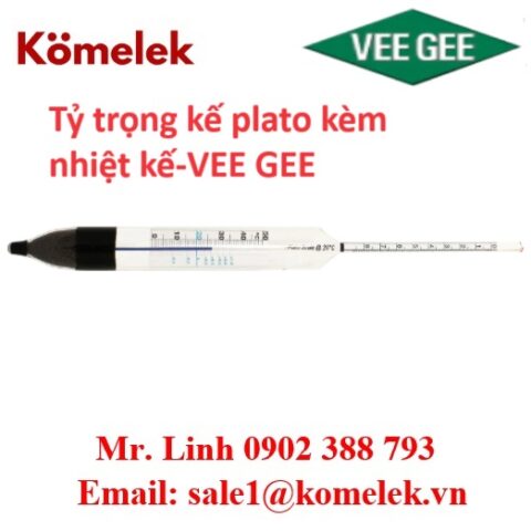 Tỷ trọng kế plato kèm nhiệt kế-VEE GEE