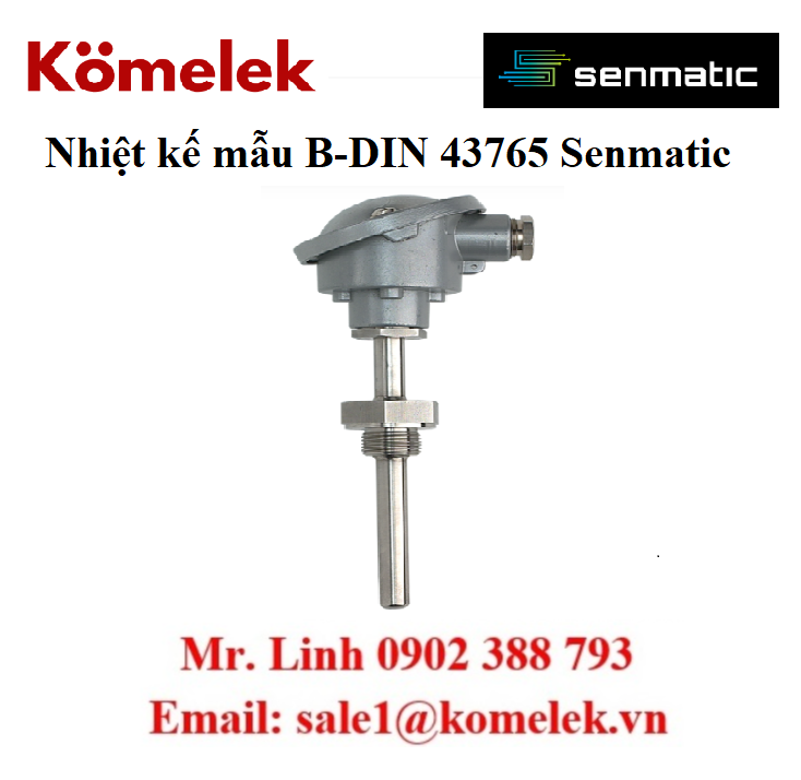 đại lý senmatic, Nhiệt kế mẫu B-DIN 43765 Senmatic
