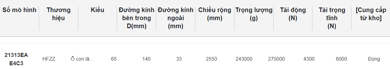 Thông số kỹ thuật