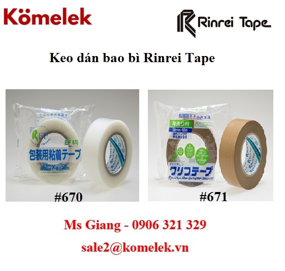 Keo dán bao bì Rinrei Tape, đại lý Rinrei Tape