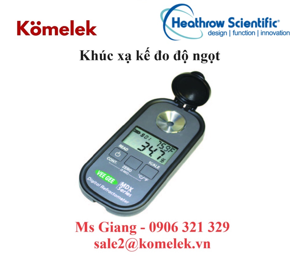 Khúc xạ kế đo độ ngọt heathrow scientific, đại lý heathrow scientific