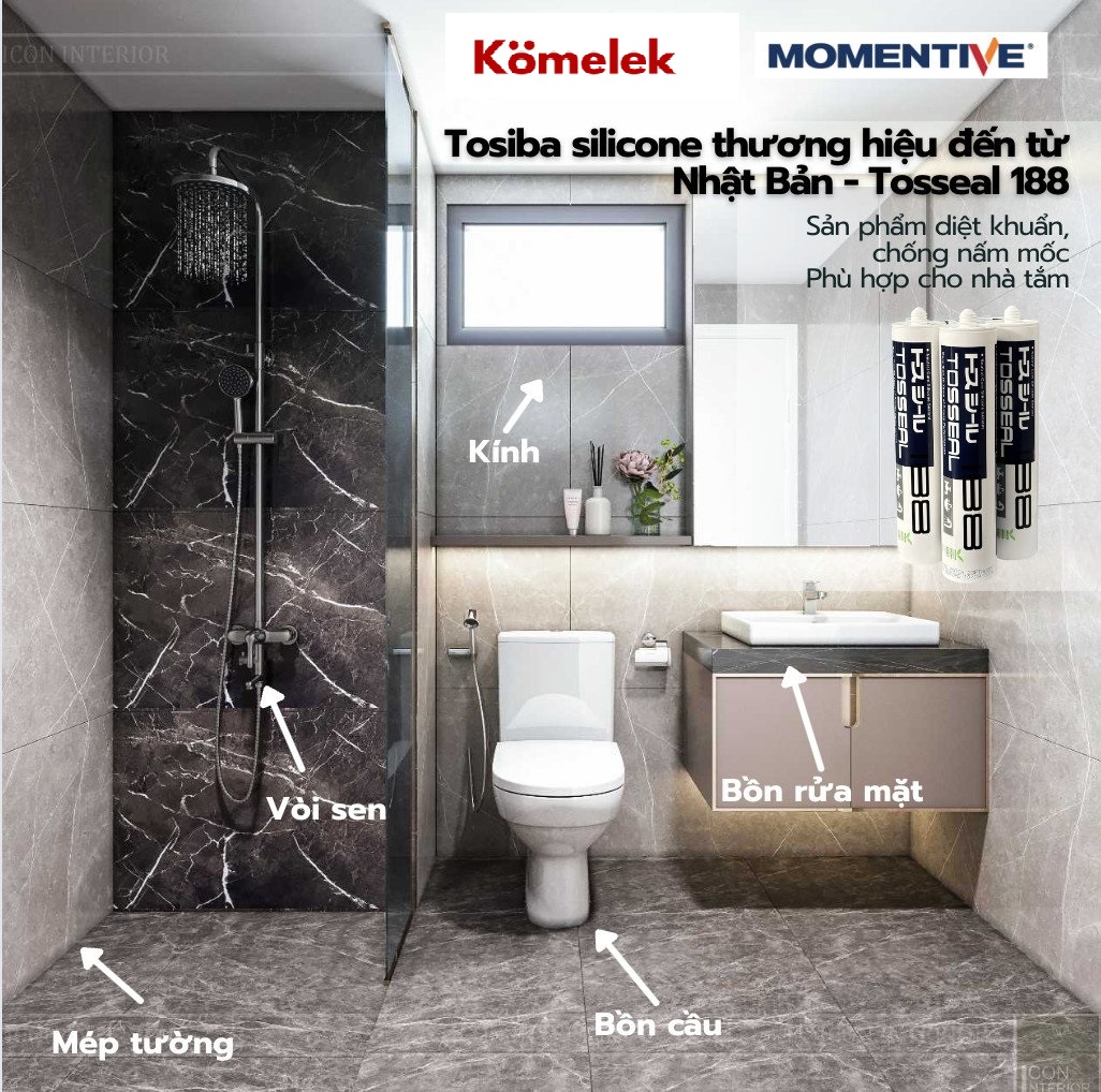 Keo Silicone Tosseal 188 Momentive - Ảnh 3