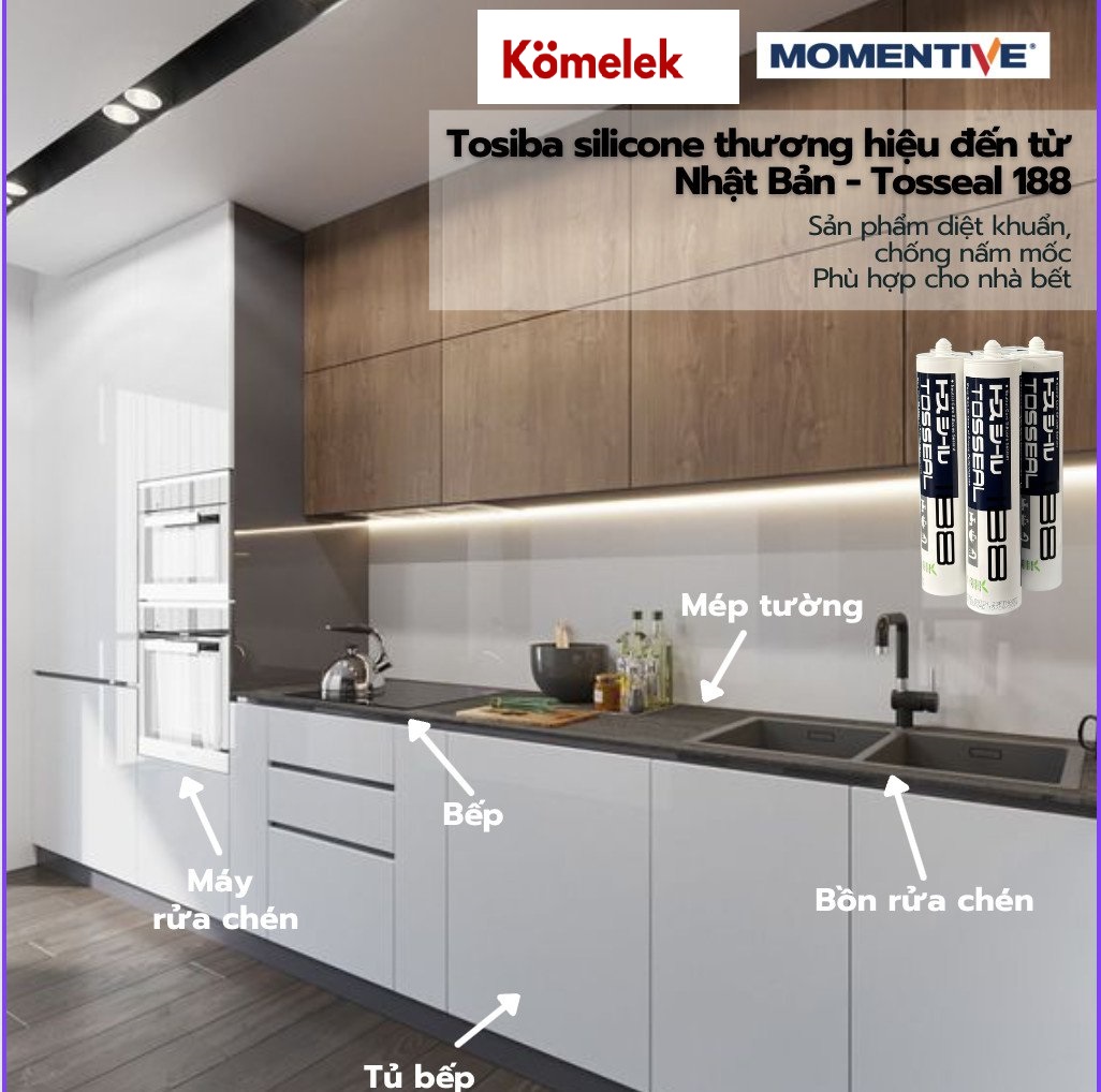 Keo Silicone Tosseal 188 Momentive - Ảnh 4