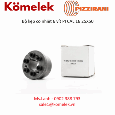 Bộ kẹp co nhiệt 6 vít PI CAL 16 25X50 Pizzirani