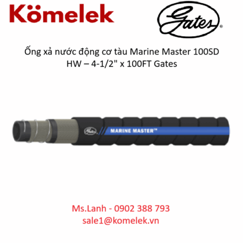 Ống xả nước động cơ tàu Marine Master 100SD HW – 4-1/2" x 100FT Gates