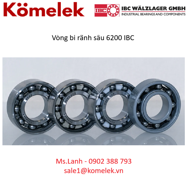 Vòng bi rãnh sâu 6200 IBC