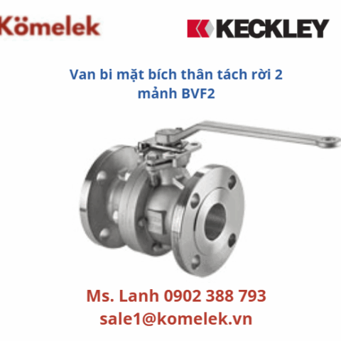 Van bi mặt bích thân tách rời 2 mảnh BVF2