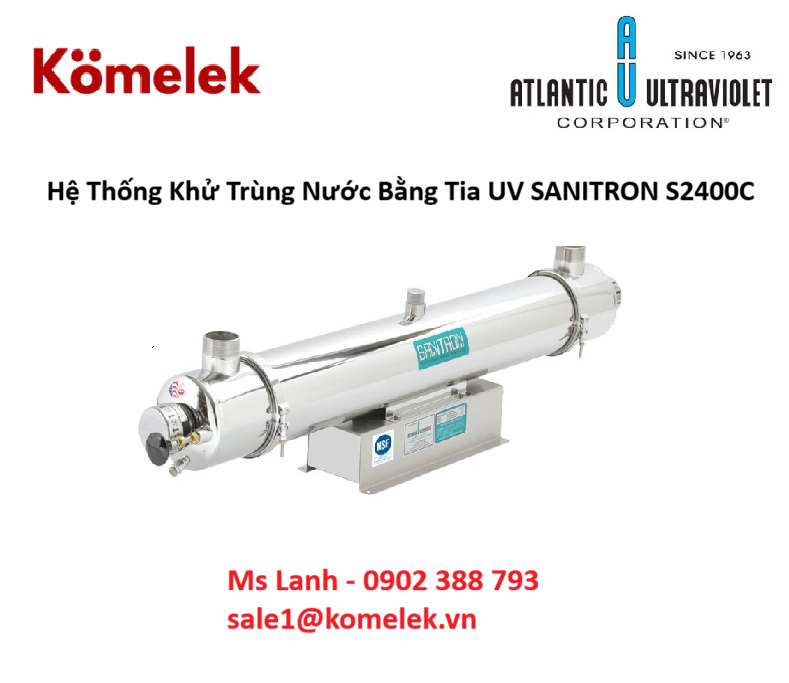 SANITRON S2400C – Hệ Thống Khử Trùng Nước Bằng Tia UV Công Suất Cao