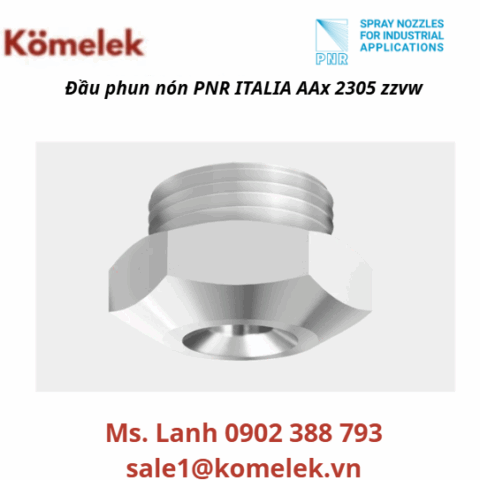 Đầu phun nón PNR ITALIA AAx 2305 zzvw