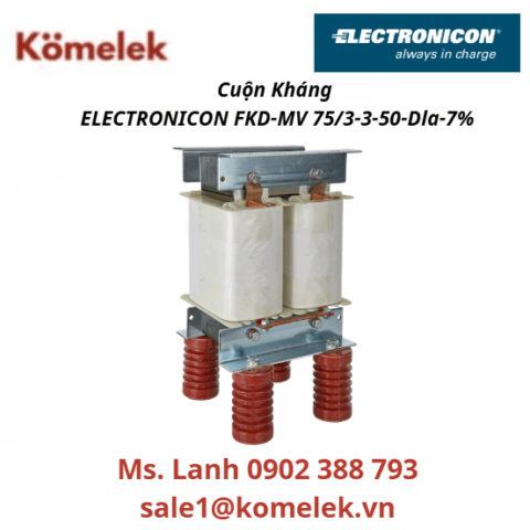 Cuộn Kháng ELECTRONICON FKD-MV 75/3-3-50-Dla-7%