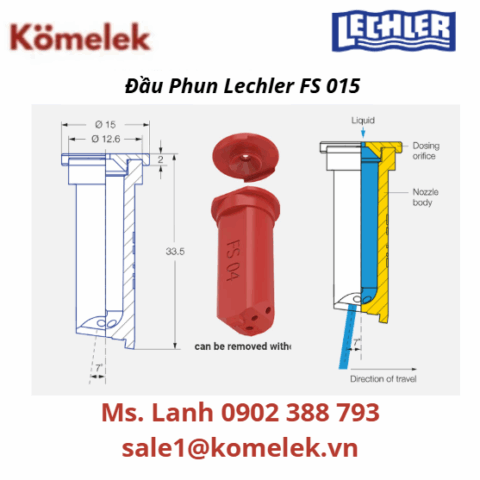 Đầu Phun Lechler FS 015