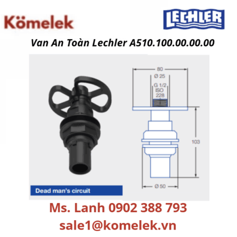 Van An Toàn Lechler A510.100.00.00.00
