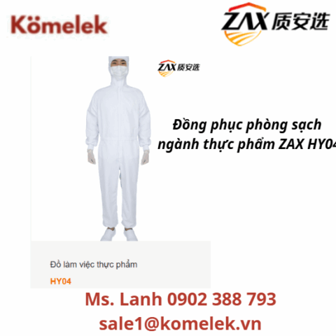 Đồng phục phòng sạch ngành thực phẩm ZAX HY04