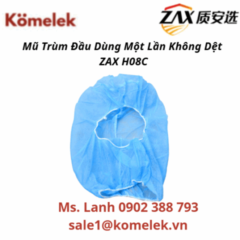 Mũ Trùm Đầu Dùng Một Lần Không Dệt ZAX H08C