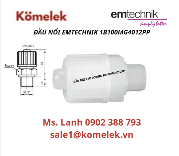 ĐẦU NỐI EMTECHNIK 1B100MG4012PP